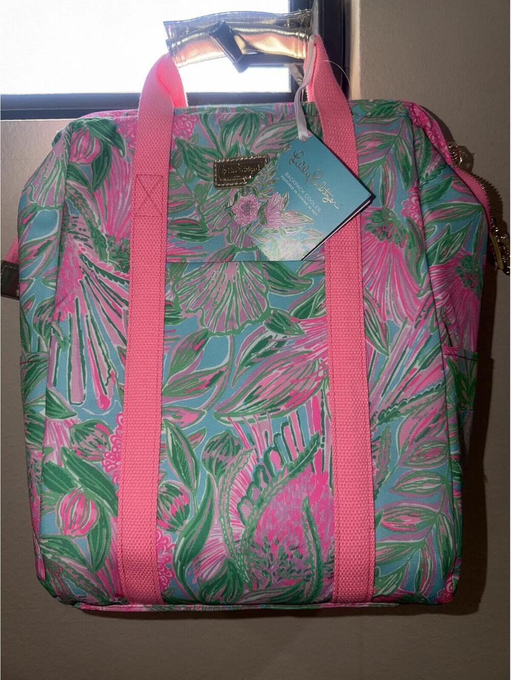 NWT Lilly Pulitzer Backpack Cooler Best Fishes cod32